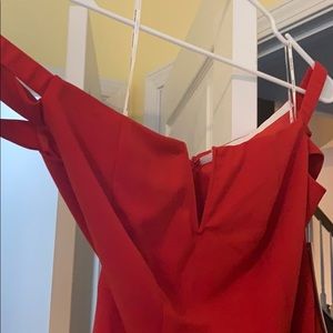 NWT Beautiful BlushMark red off the shoulder dress